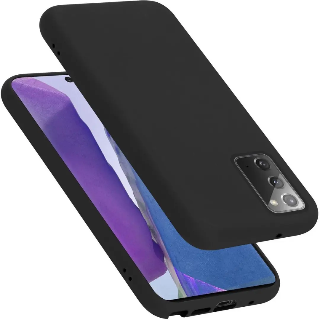 Cadorabo Hoesje geschikt voor Samsung Galaxy NOTE 20 in LIQUID ZWART