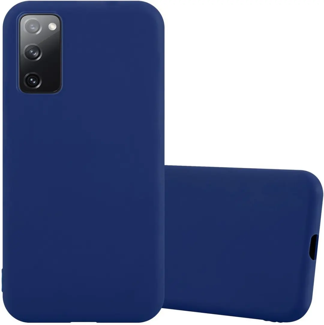 Cadorabo Hoesje geschikt voor Samsung Galaxy S20 FE in CANDY DONKER BLAUW