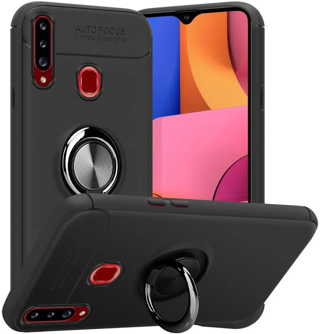 Cadorabo Hoesje geschikt voor Samsung Galaxy A20s in ZWART