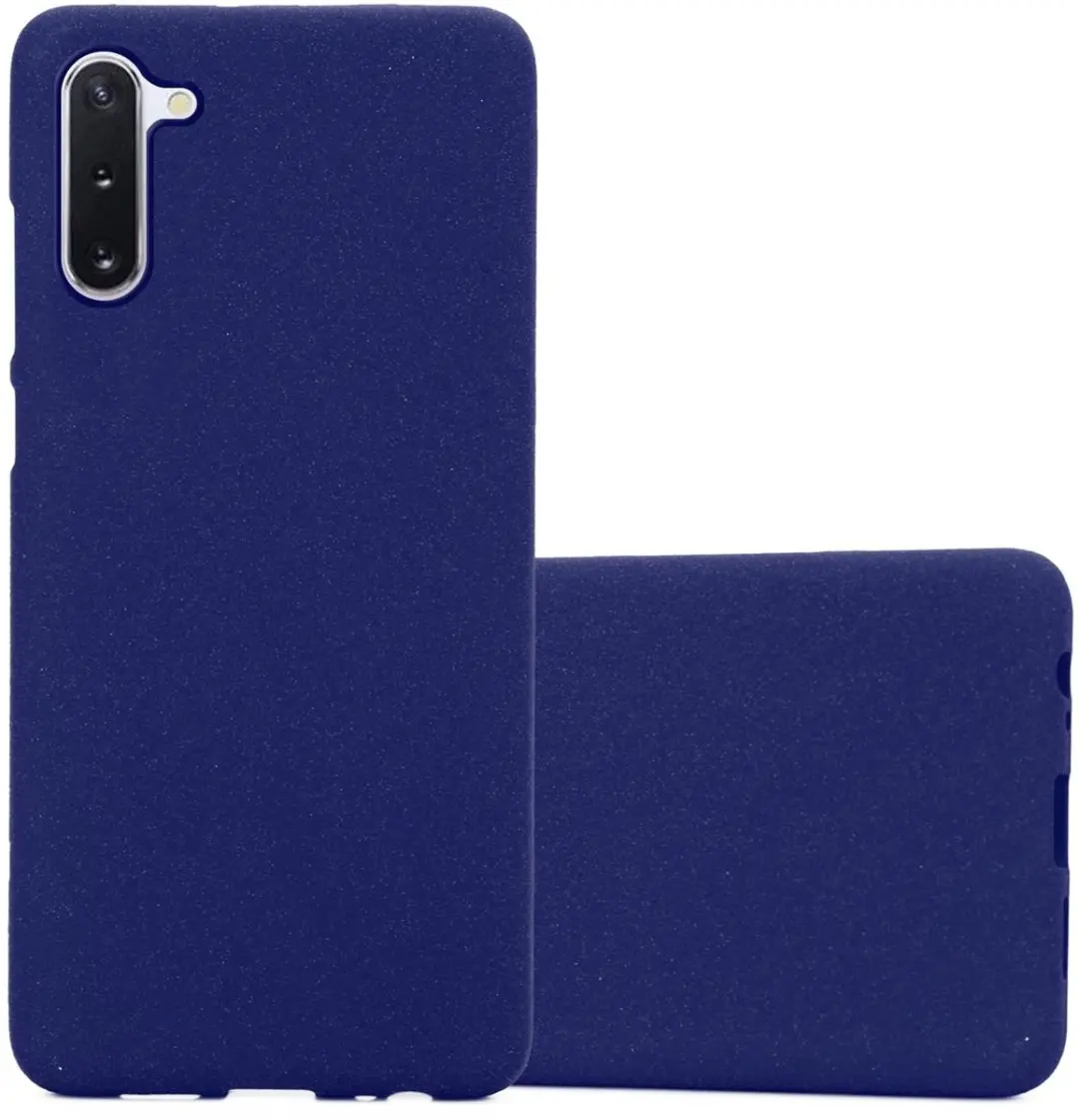 Cadorabo Hoesje geschikt voor Samsung Galaxy NOTE 10 in FROST DONKER BLAUW
