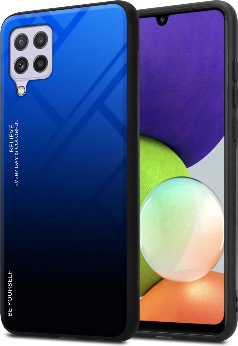 Cadorabo Hoesje geschikt voor Samsung Galaxy A22 4G / M22 / M32 4G in BLAUW