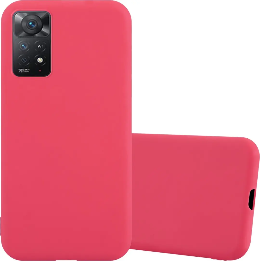 Cadorabo Hoesje geschikt voor Xiaomi RedMi NOTE 11 PRO 4G / 5G in CANDY ROOD