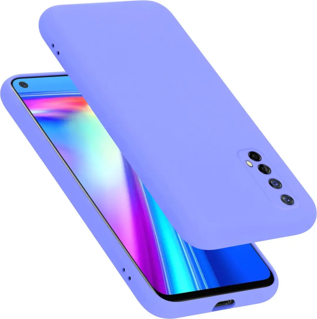 Cadorabo Hoesje geschikt voor Realme 7 5G in LIQUID LICHT PAARS
