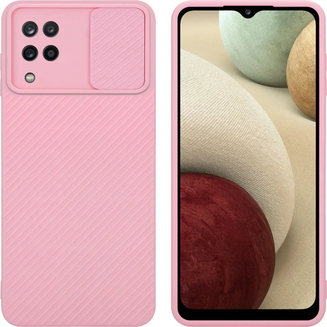 Cadorabo Hoesje geschikt voor Samsung Galaxy A12 / M12 in Bonbon Roze