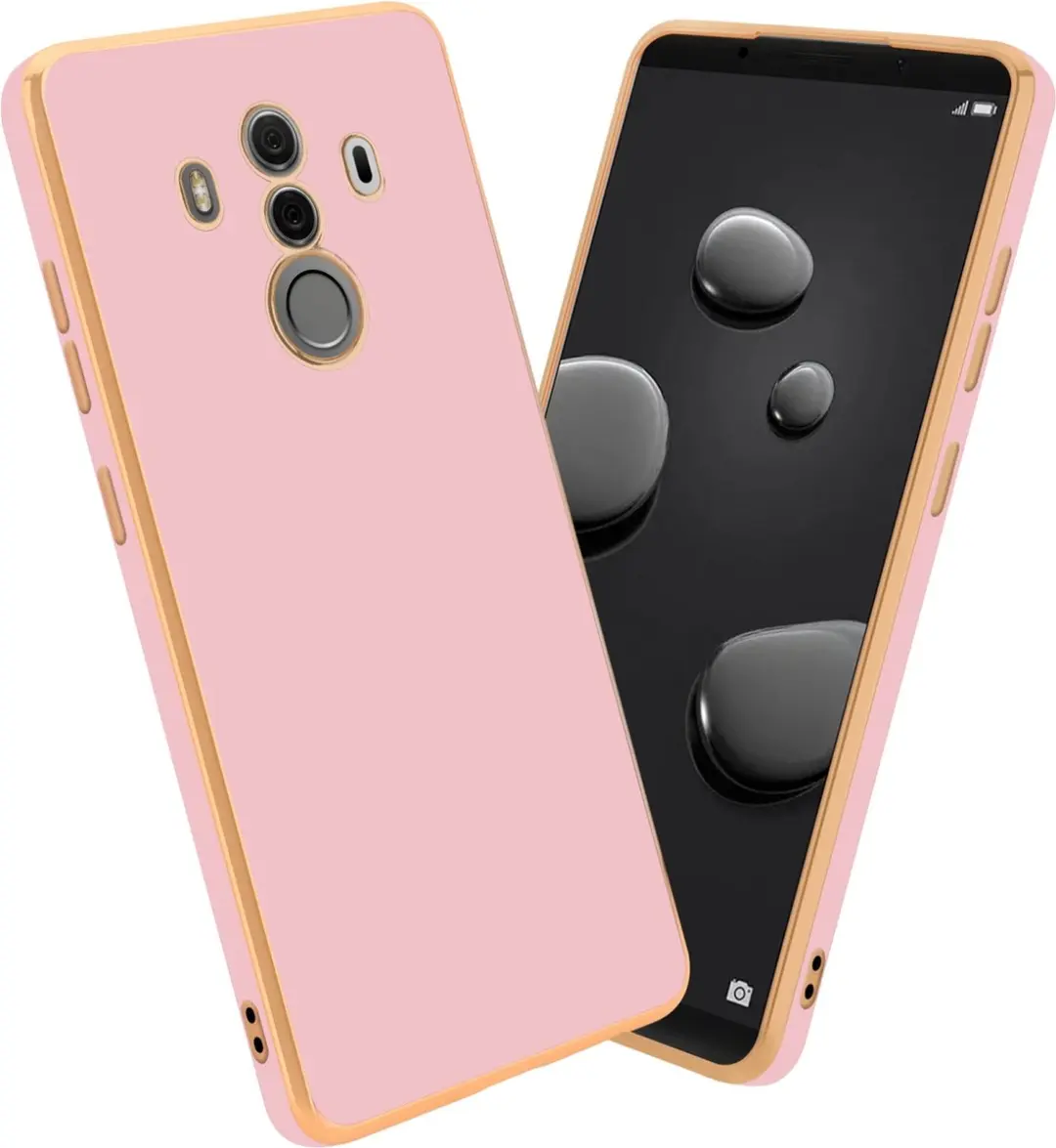 Cadorabo Hoesje geschikt voor Huawei MATE 10 PRO in Glossy Roze