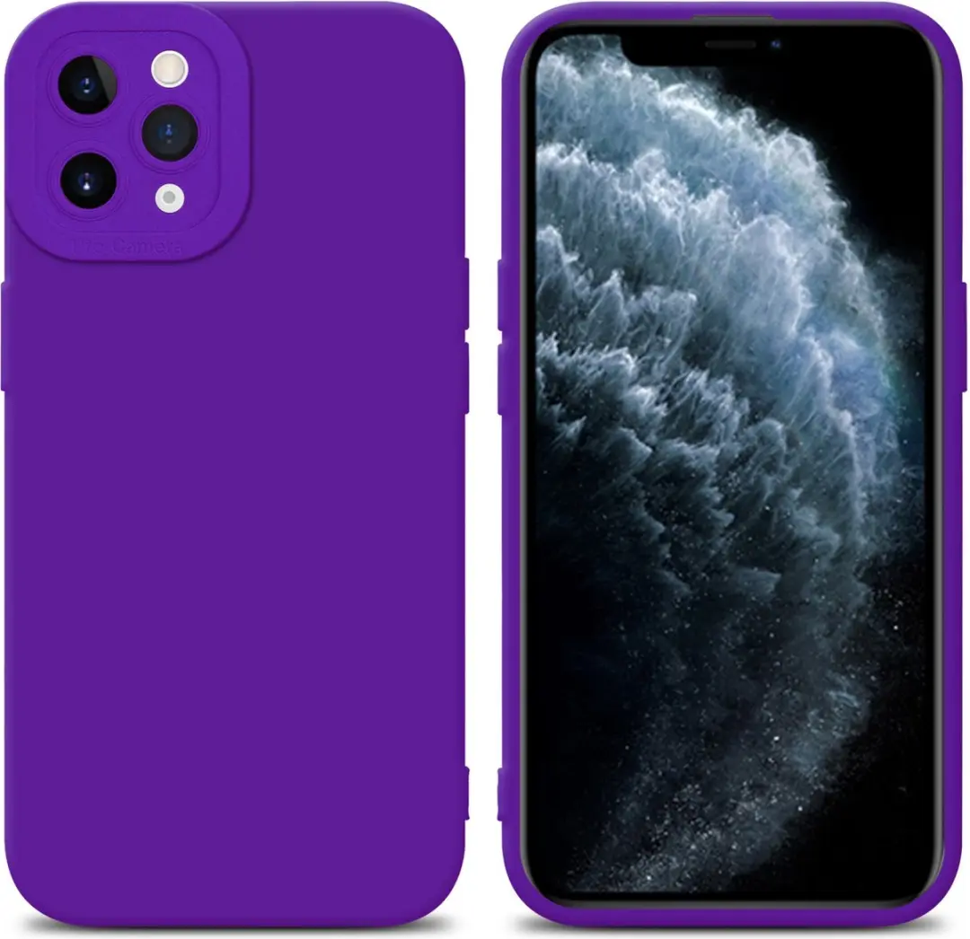 Cadorabo Hoesje geschikt voor Apple iPhone 11 PRO in FLUID DONKER PAARS
