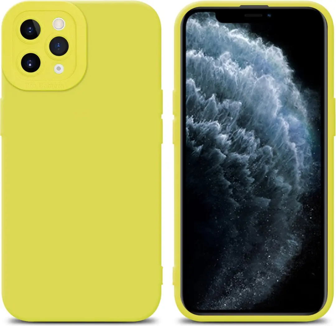 Cadorabo Hoesje geschikt voor Apple iPhone 11 PRO MAX in FLUID GEEL