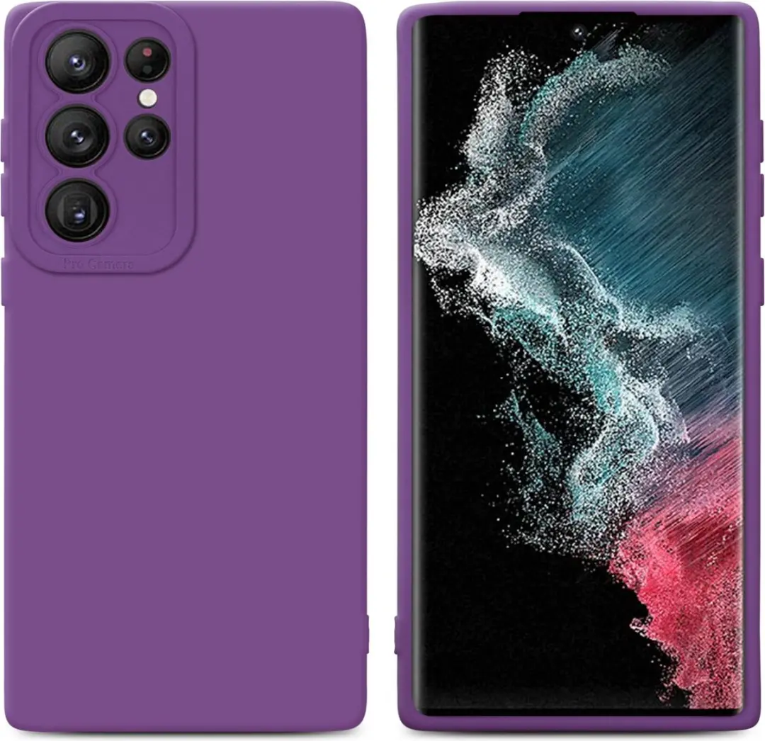 Cadorabo Hoesje geschikt voor Samsung Galaxy S22 ULTRA in FLUID MAT PAARS