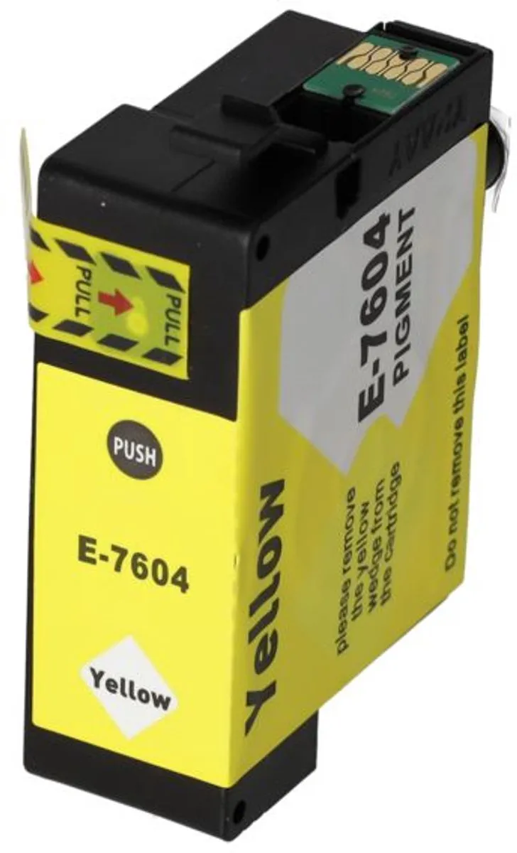 PrintAbout T7604 Inktcartridge Geel 35ml - Epson