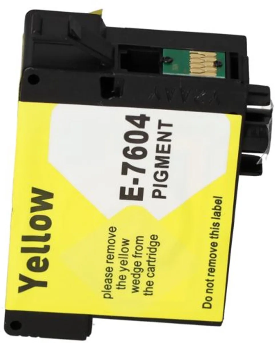 PrintAbout T7604 Inktcartridge Geel 35ml - Epson