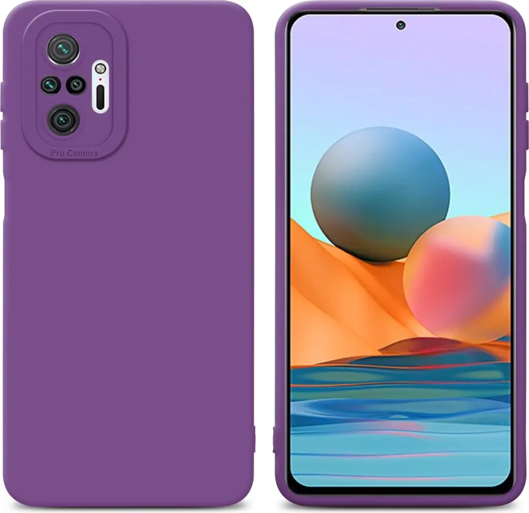 Cadorabo Hoesje geschikt voor Xiaomi RedMi NOTE 10 PRO in FLUID MAT PAARS