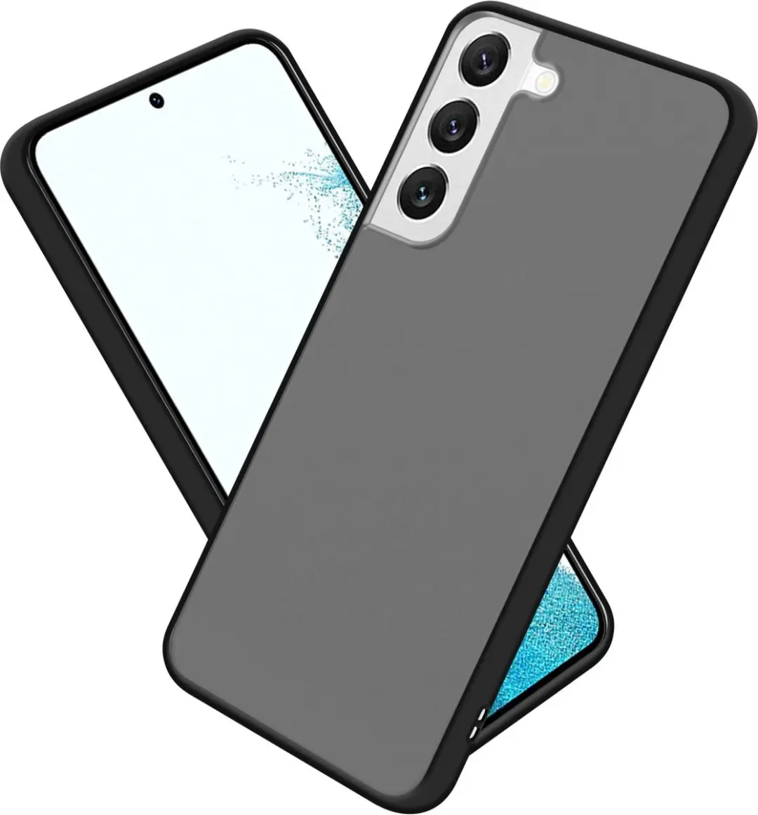 Cadorabo Hoesje geschikt voor Samsung Galaxy S22 in MATT ZWART
