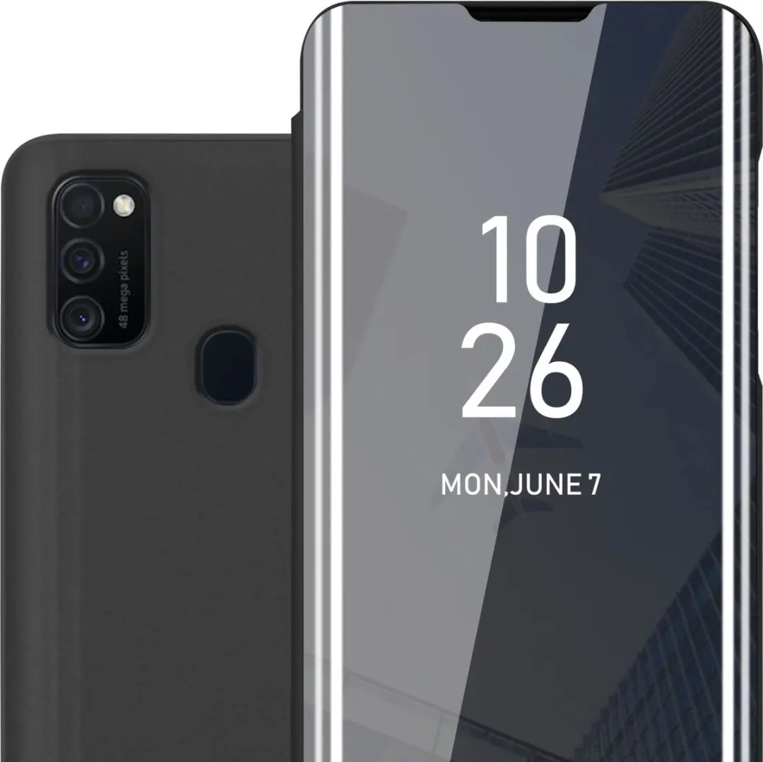 Cadorabo Hoesje geschikt voor Samsung Galaxy M21 / M30s in TOERMALIJN ZWART
