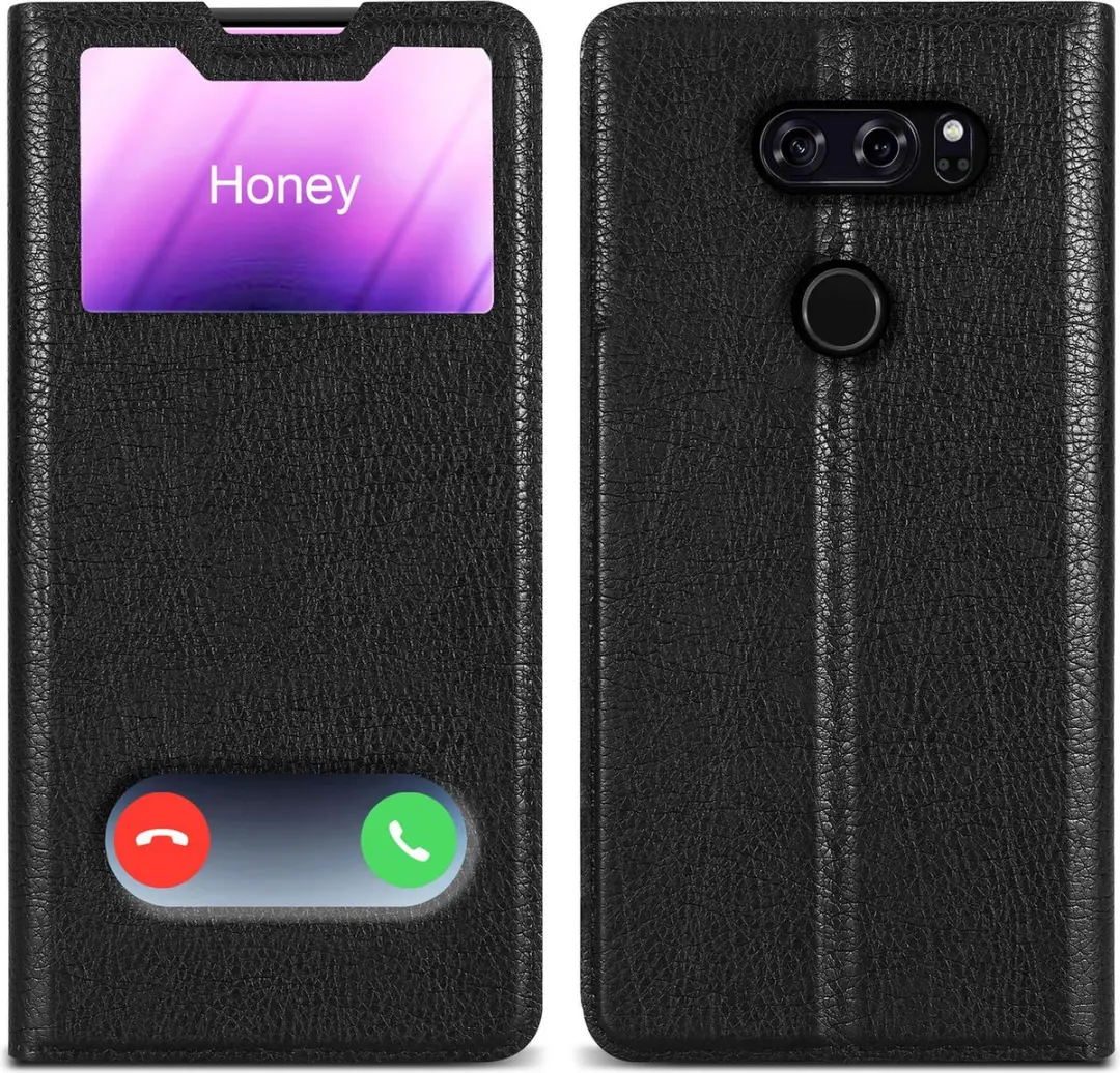 Cadorabo Hoesje geschikt voor LG V30 / V30+ / V30S / V30S+ in KOMEET ZWART