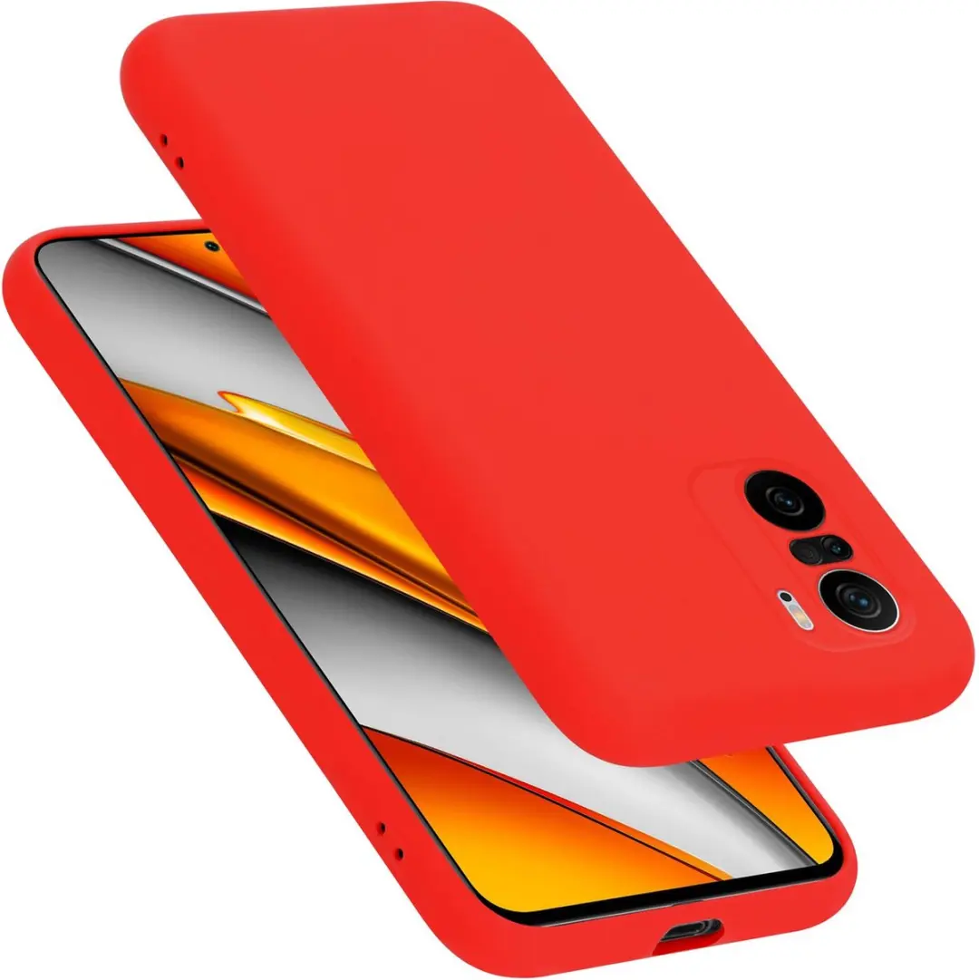 Cadorabo Hoesje geschikt voor Xiaomi Mi 11i / POCO F3 in LIQUID ROOD