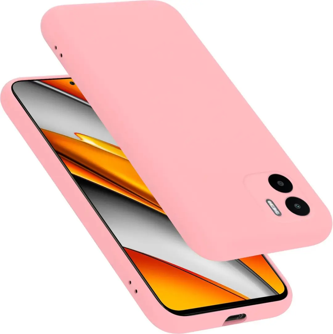 Cadorabo Hoesje geschikt voor Xiaomi RedMi A1 in LIQUID ROZE