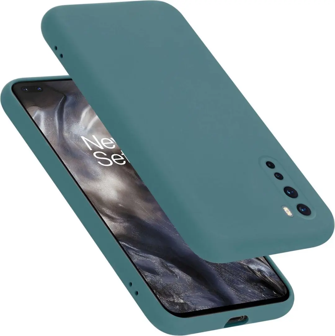 Cadorabo Hoesje geschikt voor OnePlus Nord in LIQUID GROEN