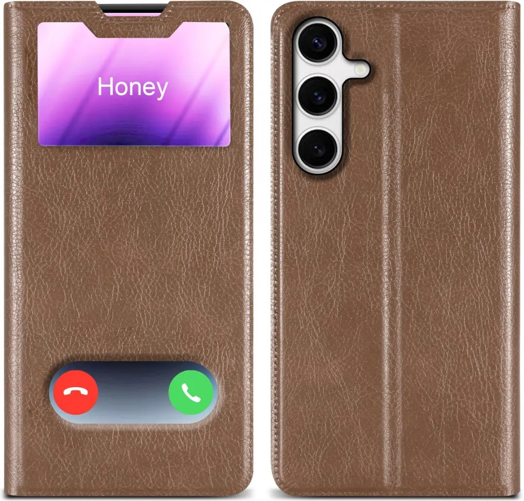 Cadorabo Hoesje geschikt voor Samsung Galaxy S24 in Bruin