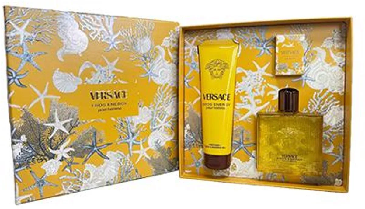 Versace Eros Energy Eau de Parfum 100 ml + Eau de parfum 5 ml + Shower gel 150 ml voor mannen