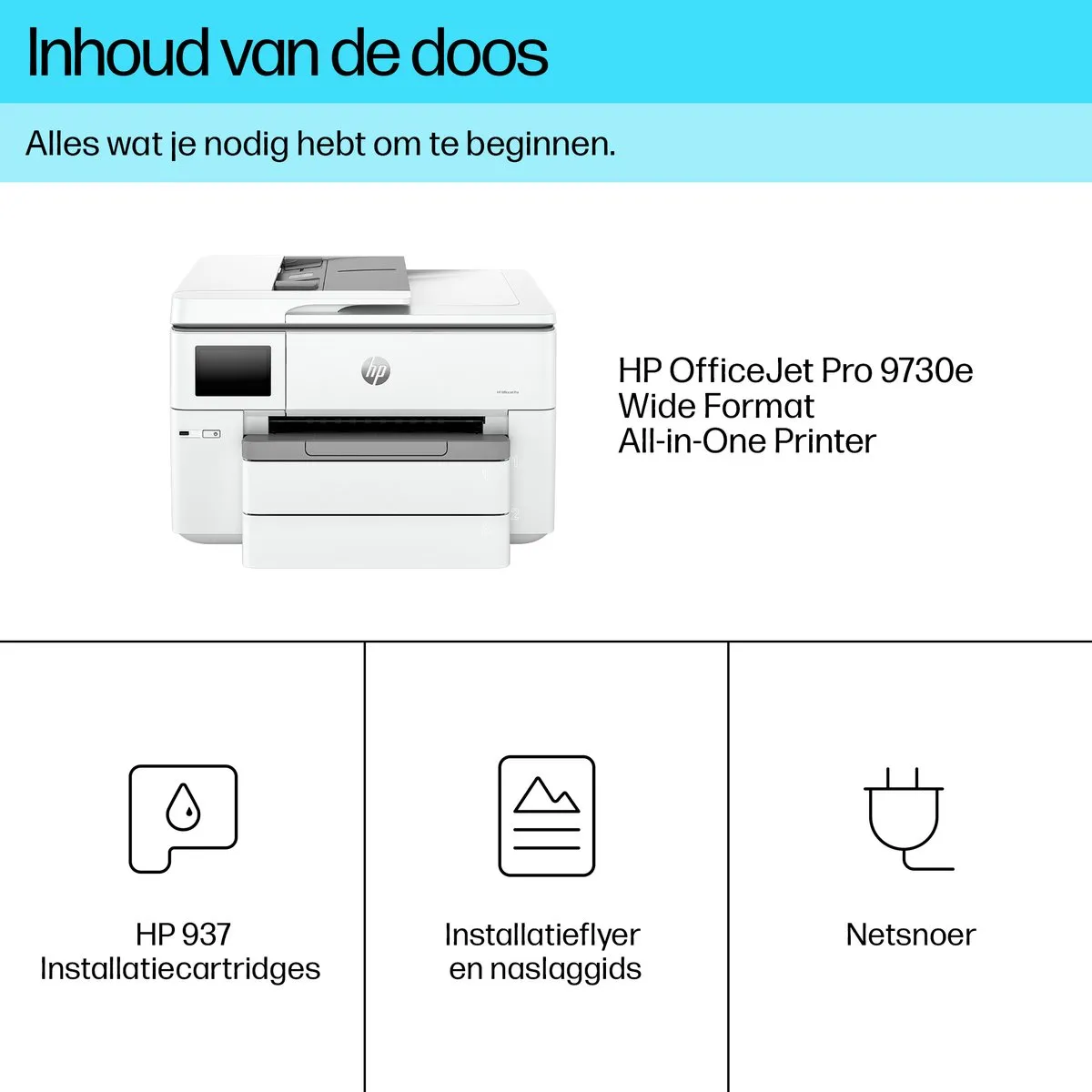HP OfficeJet Pro 9730e Multifunctioneel Printer - Grijs