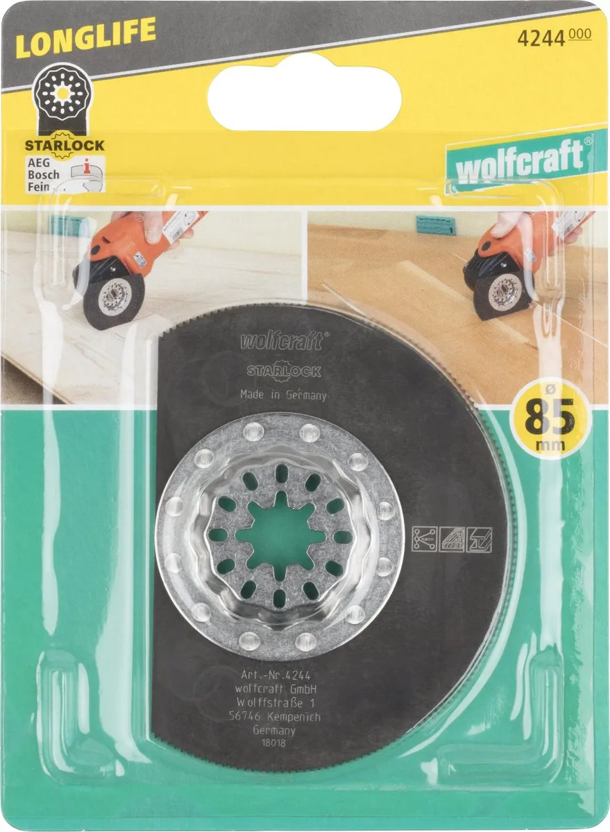 Wolfcraft Multitool Zaagblad HSS 4244000 - Kozijnen
