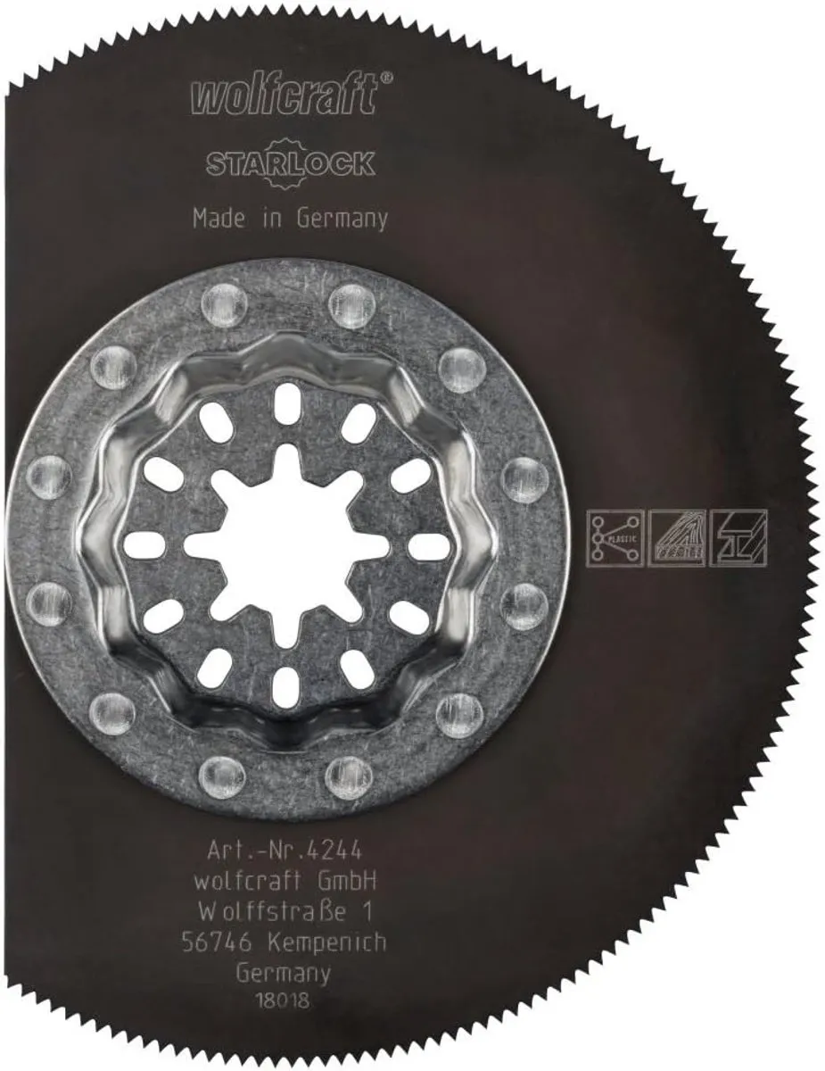 Wolfcraft Multitool Zaagblad HSS 4244000 - Kozijnen