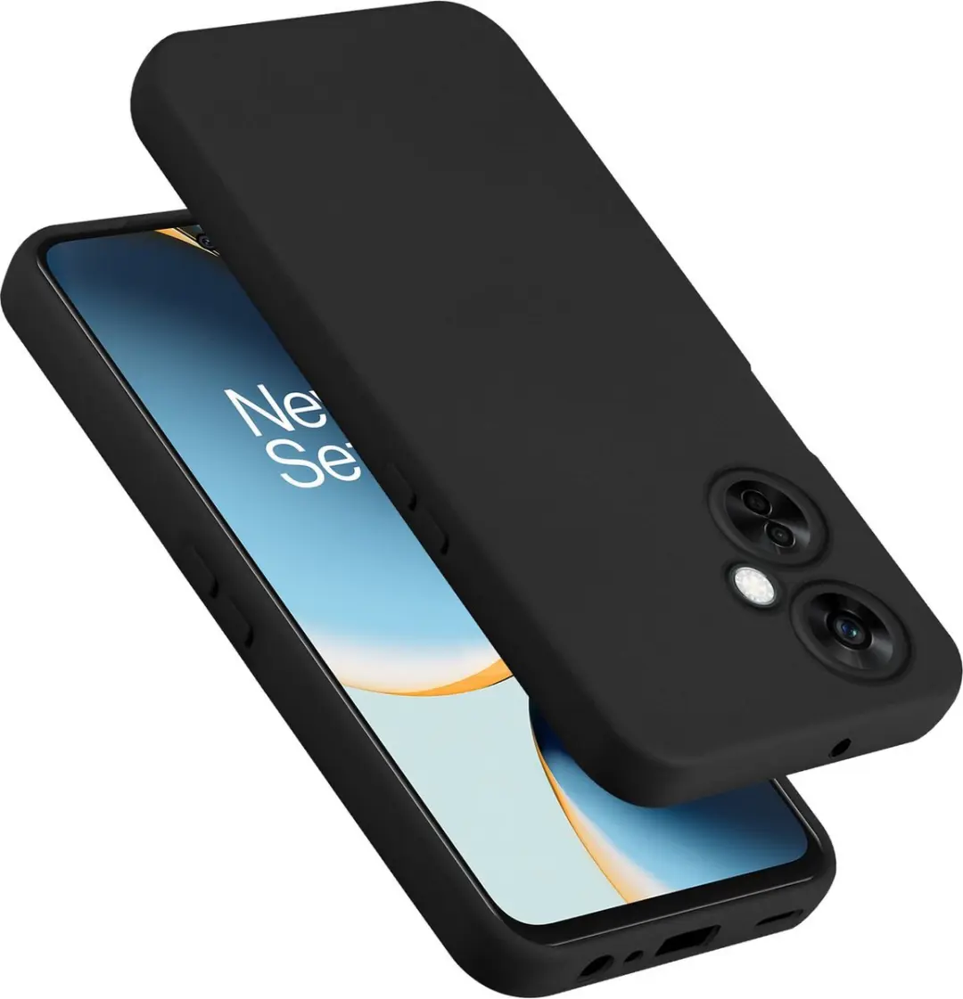Cadorabo Hoesje geschikt voor OnePlus Nord CE 3 Lite 5G in LIQUID ZWART