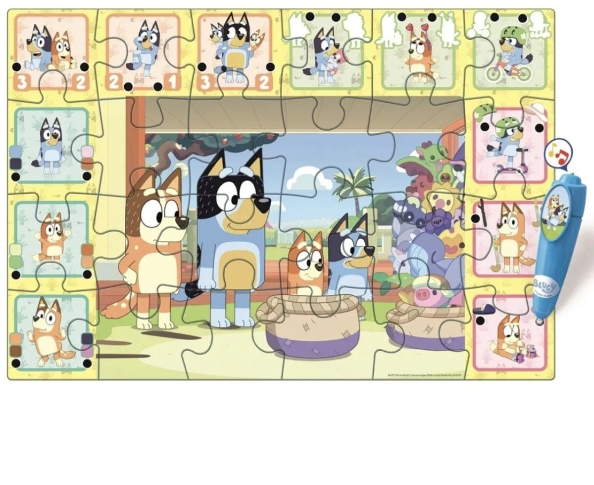 Clementoni Bluey Interactieve Vloerpuzzel 24 Stuks - Multi - afbeelding 6 van 6