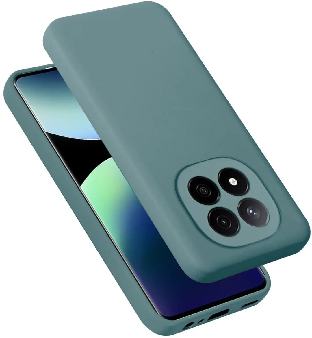 Cadorabo Hoesje geschikt voor Xiaomi Redmi Note 14 Pro Plus 5G in LIQUID GROEN