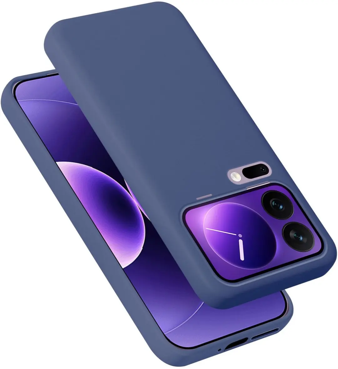 Cadorabo Hoesje geschikt voor Xiaomi 17 Pro Max Case in Liquid Blauw Beschermhoe