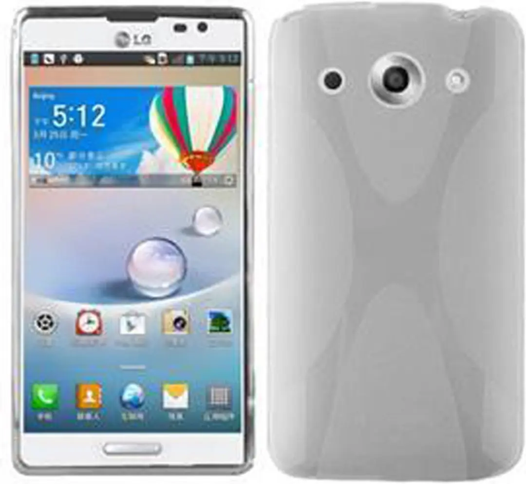 Cadorabo Hoesje geschikt voor LG OPTIMUS G PRO in SEMI-TRANSPARANT