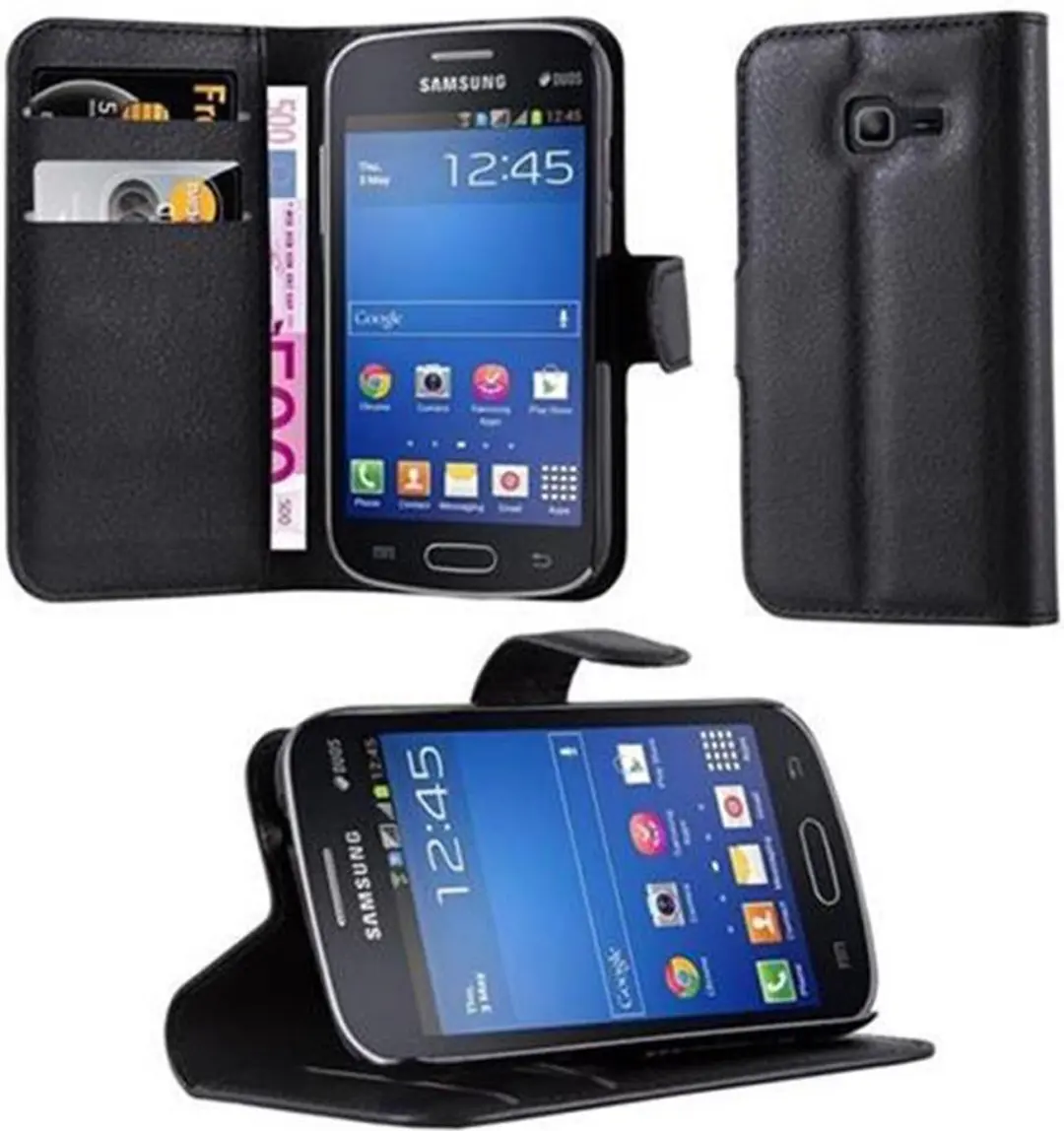 Cadorabo Hoesje geschikt voor Samsung Galaxy STAR PRO in PHANTOM ZWART