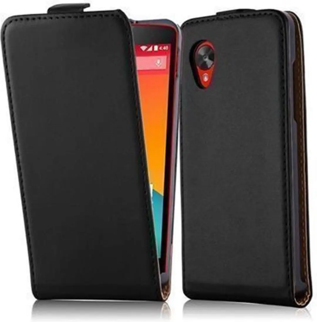 Cadorabo Hoesje geschikt voor LG Google NEXUS 5 in KAVIAAR ZWART