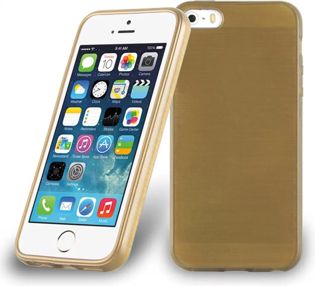 Cadorabo Hoesje geschikt voor Apple iPhone 5 / 5S / SE 2016 in GOUD