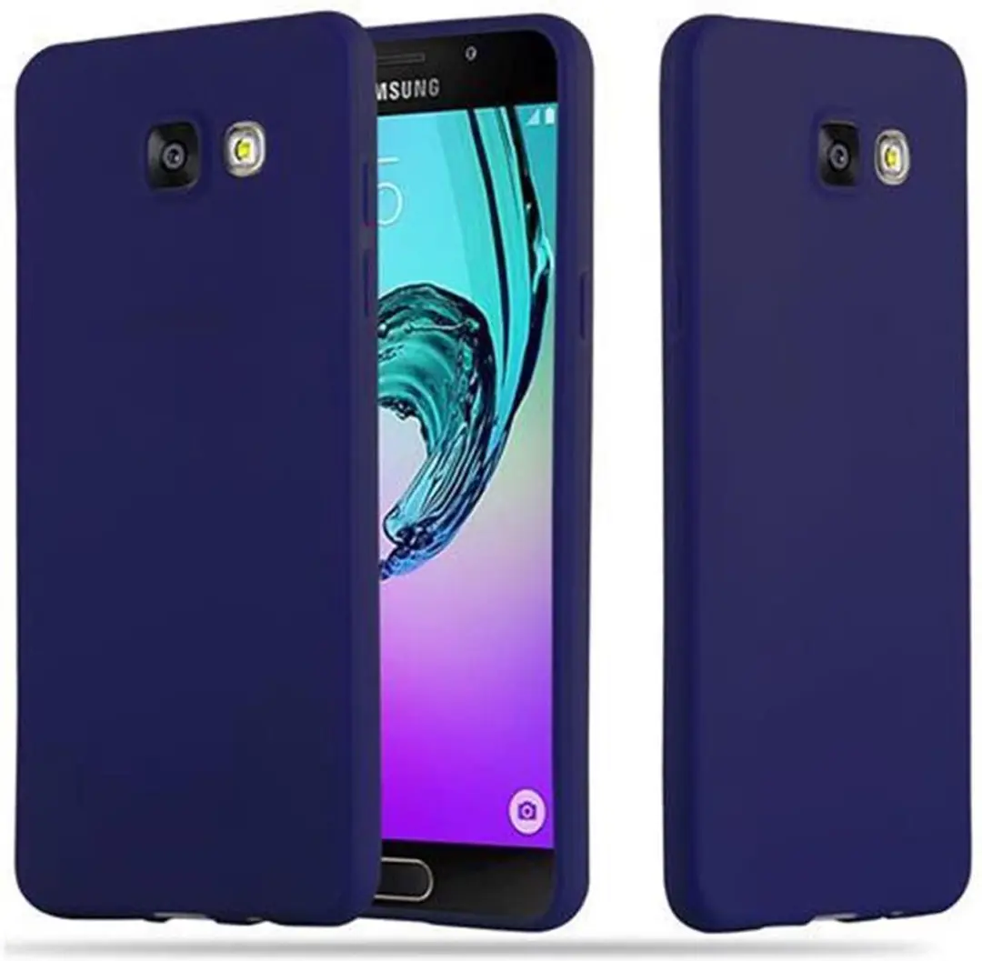 Cadorabo Hoesje geschikt voor Samsung Galaxy A5 2016 in CANDY DONKER BLAUW