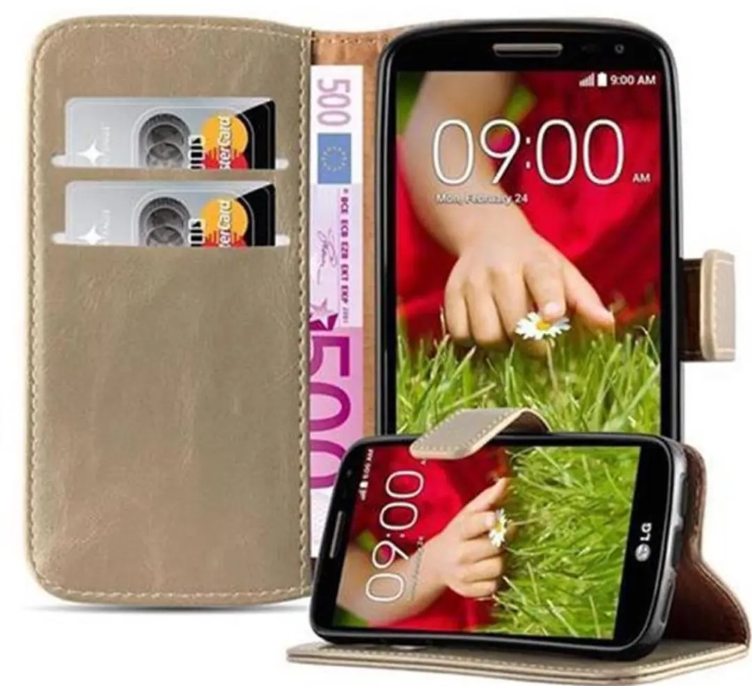 Cadorabo Hoesje geschikt voor LG G2 MINI in CAPPUCCINO BRUIN