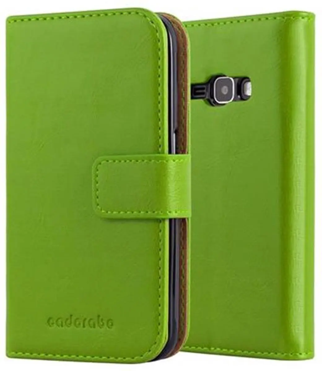 Cadorabo Hoesje geschikt voor Samsung Galaxy J1 2016 in GRAS GROEN