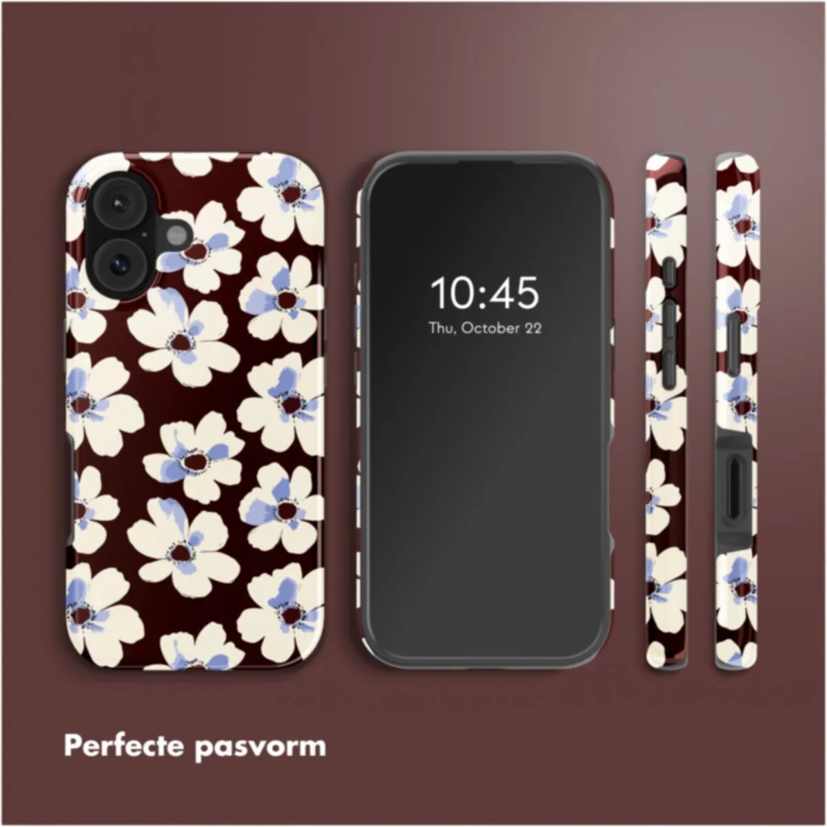Selencia Hoesje iPhone 17 Choco Flower Pop - MagSafe - afbeelding 6 van 6