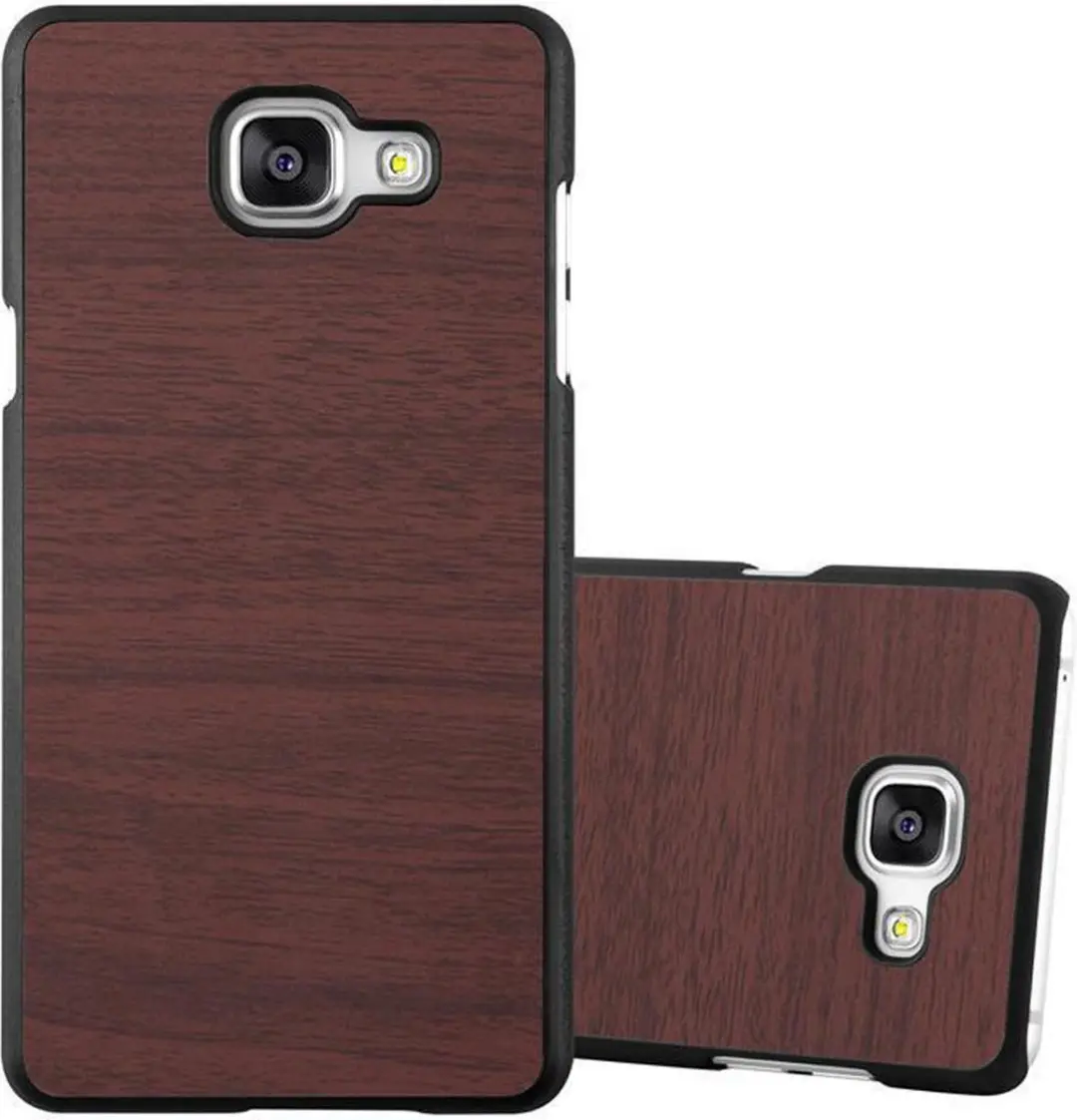 Cadorabo Hoesje geschikt voor Samsung Galaxy A5 2016 in WOODEN KOFFIE