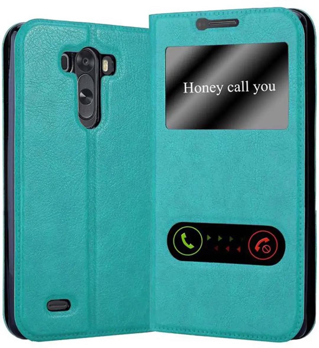 Cadorabo Hoesje geschikt voor LG G3 in MUNT TURKOOIS