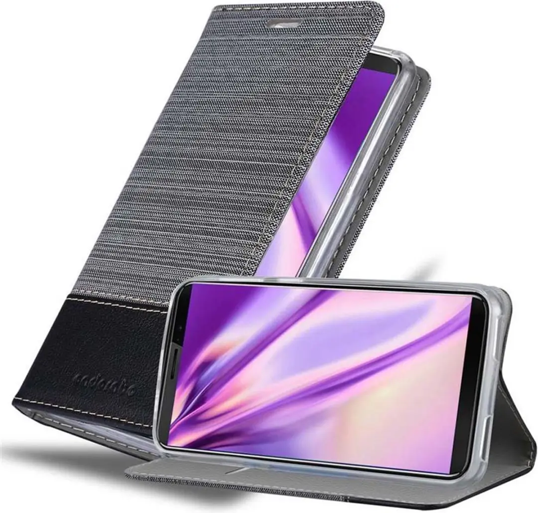 Cadorabo Hoesje geschikt voor Cubot J3 PRO in GRIJS ZWART