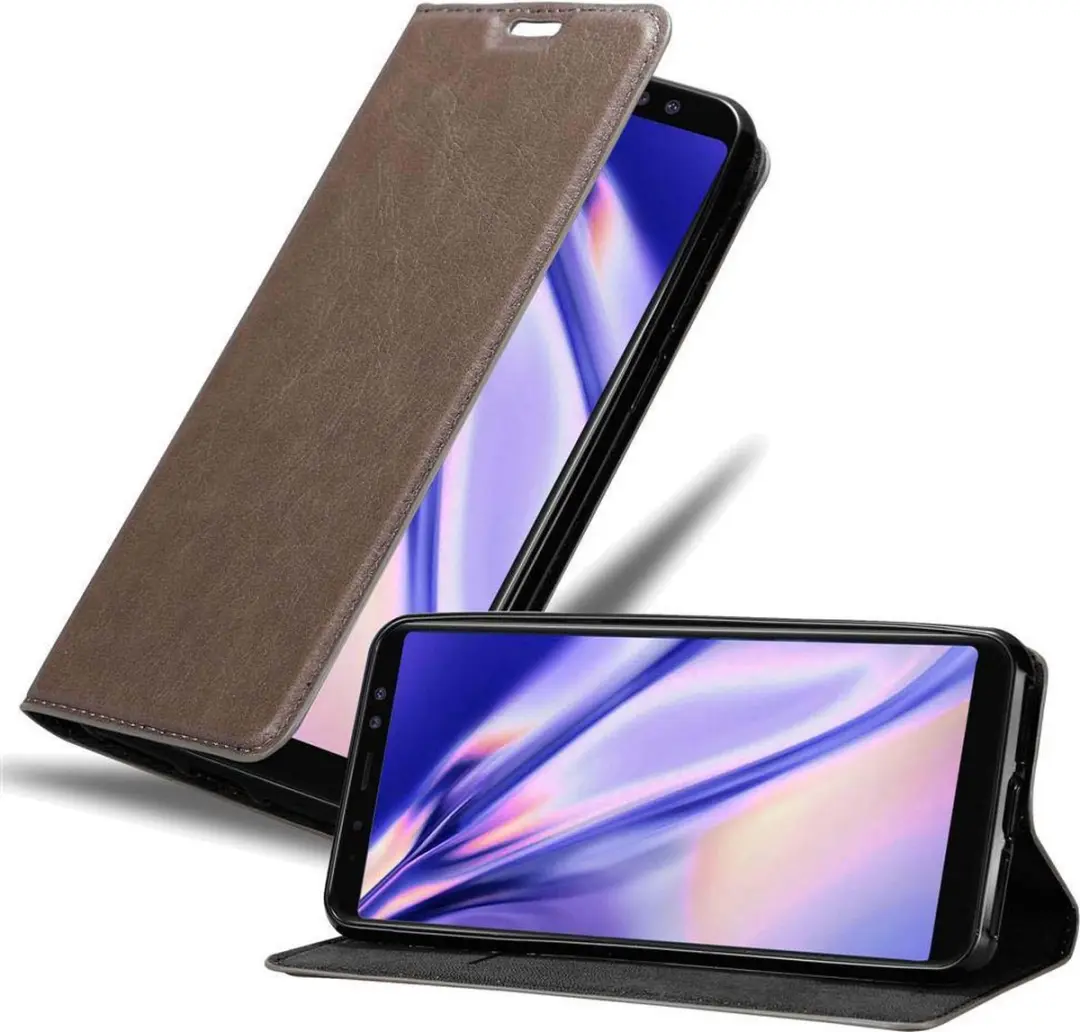 Cadorabo Hoesje geschikt voor Samsung Galaxy A8 2018 in KOFFIE BRUIN
