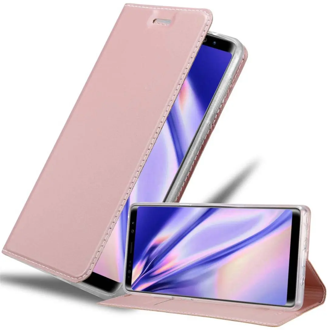 Cadorabo Hoesje geschikt voor Samsung Galaxy NOTE 8 in CLASSY ROSE GOUD