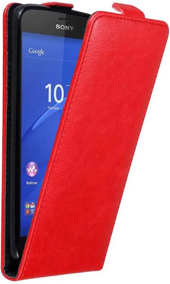 Cadorabo Hoesje geschikt voor Sony Xperia Z3 COMPACT in APPEL ROOD