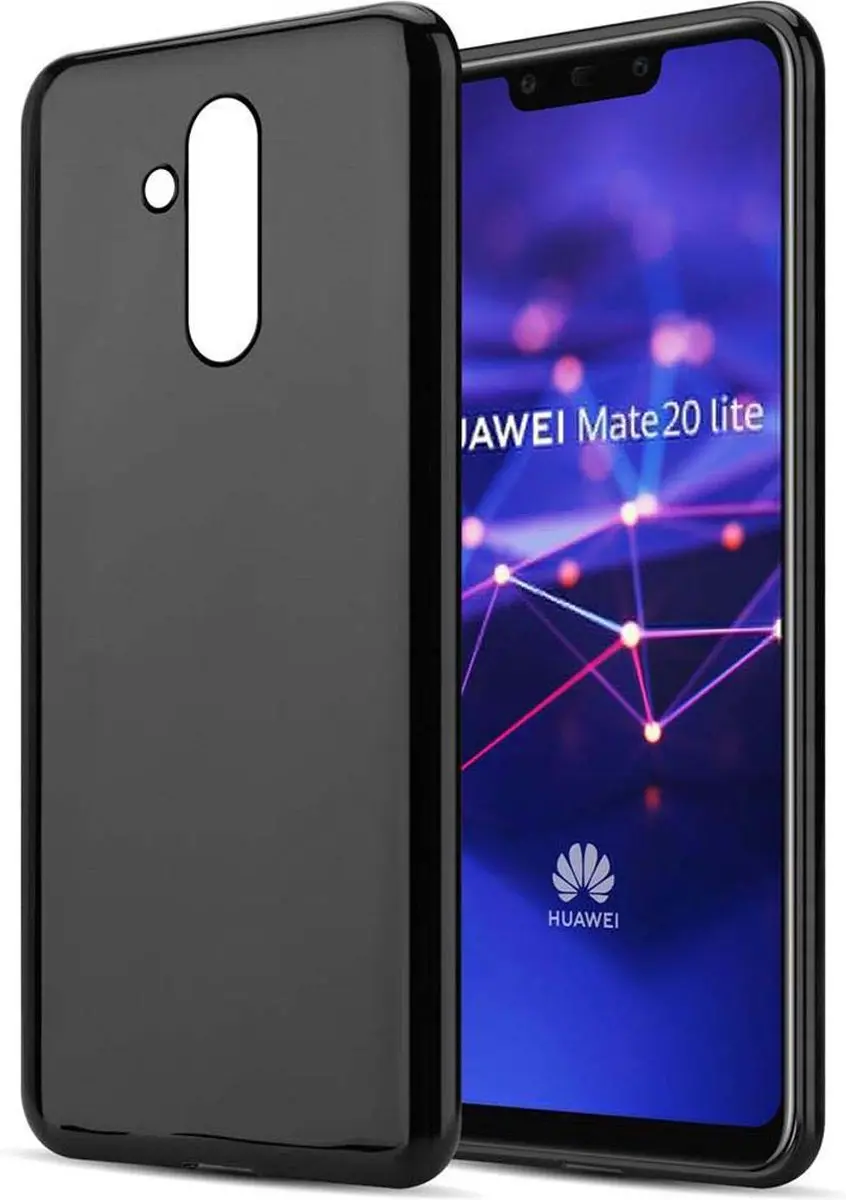 Cadorabo Hoesje geschikt voor Huawei MATE 20 LITE in ZWART