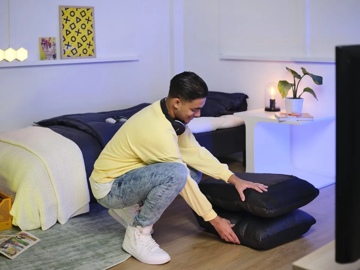 Trust GXT 718 Rayzee - Gaming Stoel/ Vloerstoel - Inklapbaar - Zwart