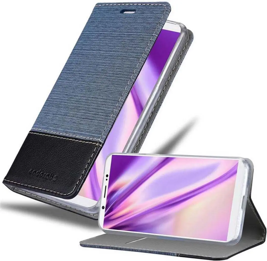 Cadorabo Hoesje geschikt voor Vivo V7 PLUS in DONKERBLAUW ZWART