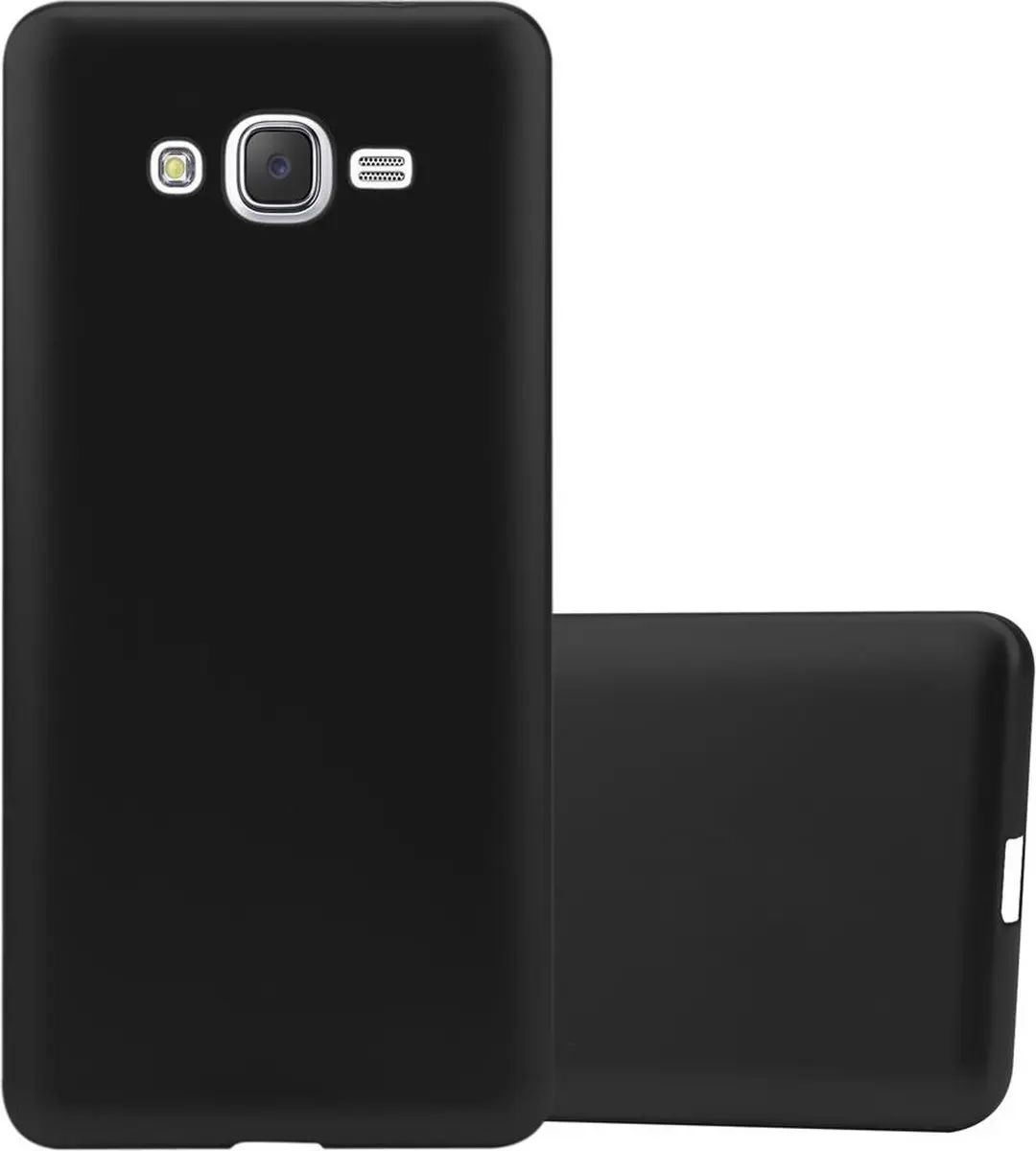 Cadorabo Hoesje geschikt voor Samsung Galaxy J7 2015 in METALLIC ZWART