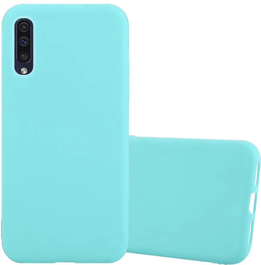 Cadorabo Hoesje geschikt voor Samsung Galaxy A50 4G / A50s / A30s in CANDY BLAUW