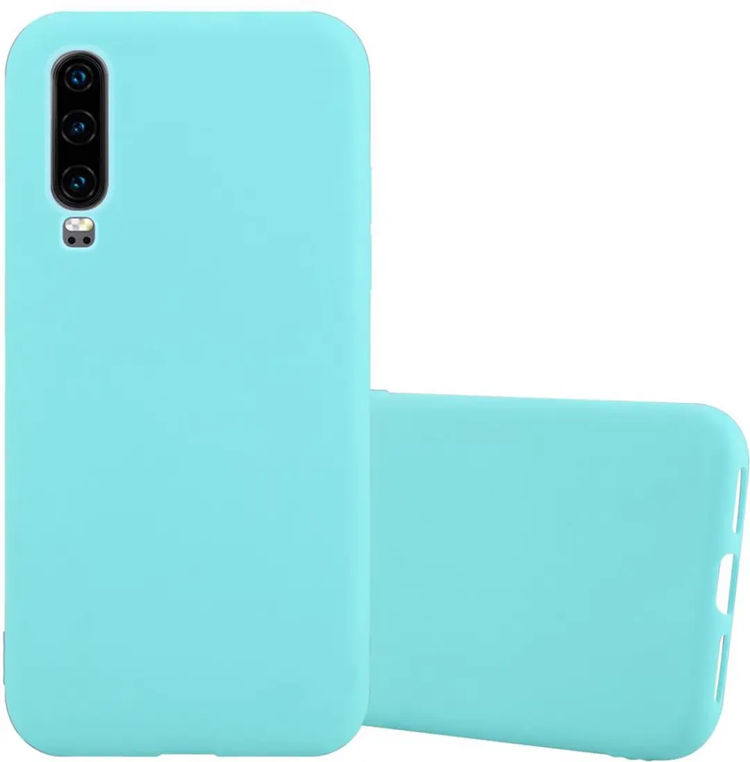 Cadorabo Hoesje geschikt voor Huawei P30 in CANDY BLAUW